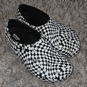 Checkered Working Croc Nursing Shoes
